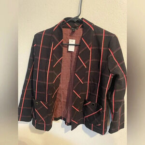 NWT Ann Taylor crop‎ blazer with red detail size Small